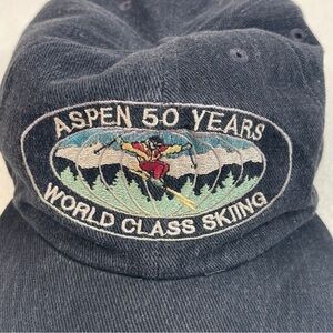 Vintage Aspen Mountain 50 Year Anniversary Hat 1996